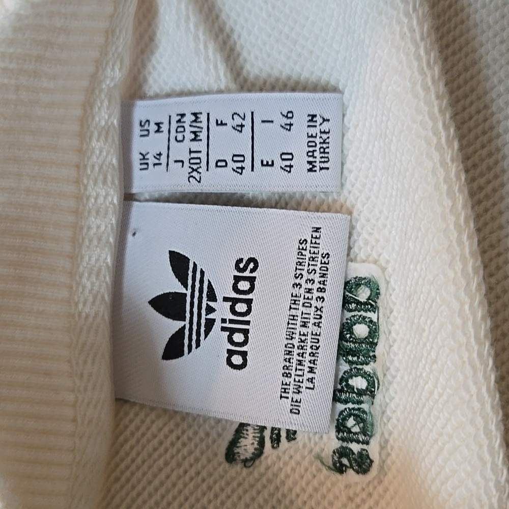 Adidas Overaized Tennis Academy White Graphic Sweater - Picture 4 of 6